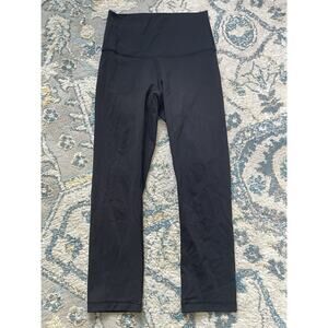 Lululemon Wunder Under High Rise Crop 21" Black Capri Leggings W6AG0S Size 2